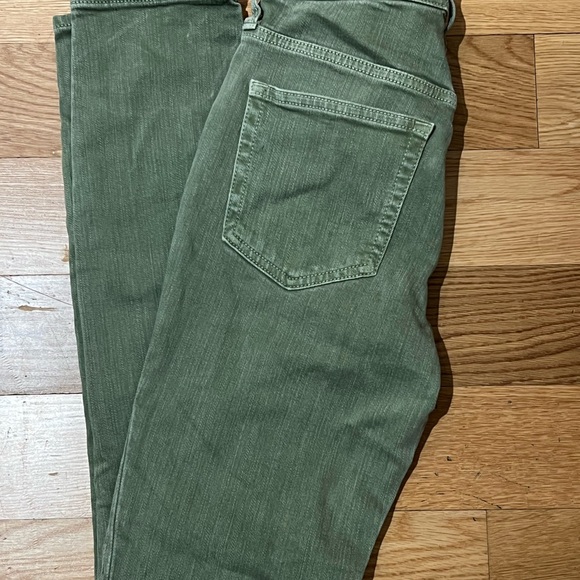 J.CREW 10” HIGHEST RISE TOOTHPICK JEAN, GARMENT-DYED OLIVE - Picture 5 of 9